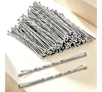 Set di 100 forcine per capelli, in metallo, per acconciature, trucchi, uso in salone e cura quotidiana dei capelli (argento)