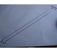 Set di 100 Ganci Doppio Metallo 50cm 500mm per Lavagna Plv