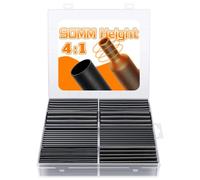 Set di 100 Guaina Termorestringente 90 mm, Kit di Tubi Termorestringenti 4:1 con Adesivo, Termorestringente per Cavi Elettrici per Proteggere I Fili e Ridurre I Danni Ambientali ai Cavi