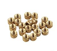 Set di 100 inserti filettati in ottone per m3 M5 per 3D per pressione, boccole filettate in ottone zigrinato, resistenti al calore, robusti inserti filettati per plastica PLA ABS per riparazione petg