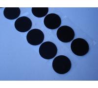 Set di 100 Pallini Scratch Elementi di Fissaggio Diametro 45 mm (Nero Adesivo)