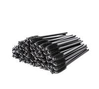 Set di 100 pennelli per mascara e ciglia finte, per extension per ciglia, sopracciglia, ombretto, sopracciglia, kit di pulizia e applicatore glitterato