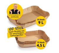 Set Di 100 Pirottini Per Forno 9L E 4,5L Per Friggitrice Ad Aria Calda