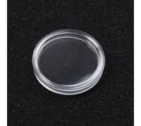 Set di 100 porta monete rotondi in plastica trasparente da 30 mm, con grande scatola portaoggetti per organizzare e proteggere le monete