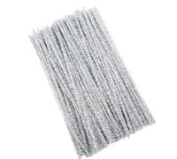 Set di 100 pulitori per pipa con brillantini, in filo di ciniglia, 30 cm, filo di ciniglia, per lavori fai da te, progetti artigianali, filo di ciniglia, per fai da te e decorazioni, pipe cleaners