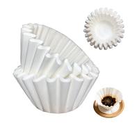Set di 100 Sacchetti Filtranti Universali in Carta per Macchine da Caffè con Filtro a Cestello, Compatibili con Marchi Premium e Altri Modelli, Dimensione 90/220 mm, Capacità 10 Tazze