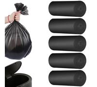 Set di 100 sacchetti igienici neri, sacchetti biologici biodegradabili, sacchetti per toilette da campeggio, accessori igienici separati impermeabili extra spessi, per servizi igienici mobili
