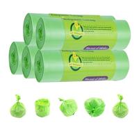 Set di 100 sacchetti per WC biodegradabili, sacchetti per WC da campeggio, extra spessi, impermeabili, per WC mobili, escursioni, viaggi (verde)