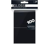 Set di 100 sleeves Ultra Pro Pro-Gloss formato standard 66x91 mm (nero)