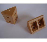 Set di 100 Staffe Plastique PVC Faggio per Montaggio di Mobili