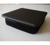 Set di 100 Terminali Tappi Nero PVC per Tubo 140x140 mm Quadrato Pinna