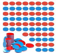 Set di 100 Tessere Reversibili Rosse e Blu per Matematica - Materiale Didattico per Calcolo 1a Elementare - Kit Manipolativo per Bambini, Scuola e Homeschooling