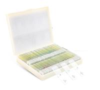 Set di 100 Vetrini per Microscopio Preparati con Campioni per Educazione e Uso Professionale