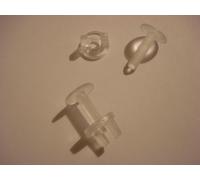 Set di 100 Vite + Dado Farfalla Plastica Trasparente per Rilegatura Carta