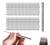 Set di 100 viti filettate invisibili a doppia testa per battiscopa | Chiodi senza cuciture con manicotto di montaggio, per ristrutturazione della casa, montaggio di mobili, cantiere