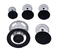 Set di 11 cappucci per fornelli resistenti al calore, riutilizzabili, facili da pulire, protezione per piano cottura a gas, rivestimento resistente, protezione per la superficie della cucina