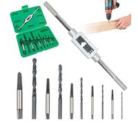 Set di 11 Estrattori per Viti, Estrattore Viti Danneggiate con Set di Punte e Ferro per Argano, Estrattori a Sinistra M3-M12 per Allentare e Rimuovere Viti Fisse o Rotte