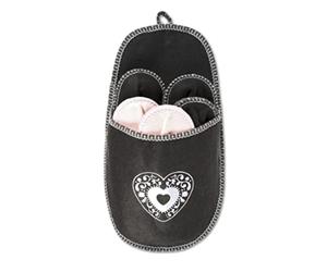 Set di 11 pantofole unisex per gli ospiti, in feltro, taglia 38-44