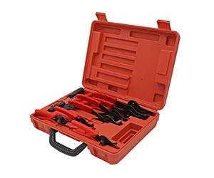 Set di 11 pinze per Seeger anelli d'arresto elastici esterni e interni