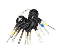 Set di 11 strumenti per la rimozione dei terminali dei cavi dell'auto, in acciaio inox, con connettori a crimpare per riparazione di cablaggi automobilistici, con passo da 0,8 mm a 6 mm, per lavori