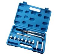 Set di 11 strumenti per l'estrazione delle guarnizioni con design a molla, include un set di utensili per la tenuta dello stelo blu