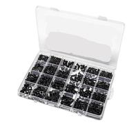 Set Di 1120 Viti A Testa Esagonale M2 M3 M4 M5 In Acciaio Al Carbonio, Viti A Testa Piatta E Rotonda, Bulloni E Dadi, Kit Assortimento Con Scatola Di Immagazzinaggio(Flat-DIN7991)