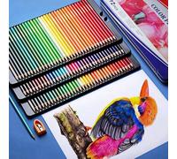 Set di 12/24/36/48 matite colorate a olio, con anima vibrante e morbida, adatte a bambini e adulti, perfette per libri da colorare, schizzi, forniture artistiche, lavoretti fai-da-te, bullet journalin