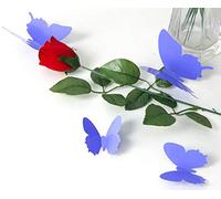 Set di 12 adesivi 3D con farfalle viola