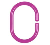 Set di 12 anelli per tenda da doccia Spirella C-Minor rosa chiaro