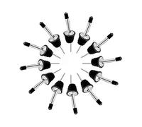 Set di 12 beccucci versatori per liquori in acciaio inossidabile - Beccuccio in silicone per bottiglie