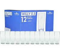 Set di 12 bicchieri da birra mod. Willi, 0,5 l, graduati
