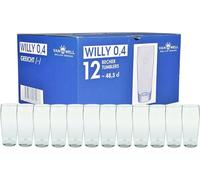 Set di 12 bicchieri da birra Willi 0,4 l, graduati