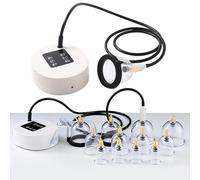 Set di 12 bicchieri per coppettazione elettrica, ricaricabili, coppette con regolazione a 5 livelli, set di coppette per la tensione della cellulite e rilassare i muscoli per corpo e viso