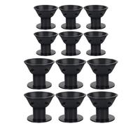 Set di 12 bigodini for capelli grandi e piccole dimensioni, strumenti for lo styling dei fai da te(Black)