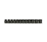 SET DE 12 VASOS DE IMPACTO DE 1/2" HEX. PERFIL BAJO