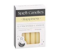 Set di 12 candele gialle per incantesimi, candele rituali per felicità, positività e magia a base di erbe, qualcosa di diverso