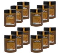 Set di 12 caramello al burro salato e al fiore di sale di Guérande, barattolo da 570 g