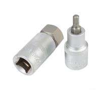 Set di 12 chiavi a bussola esagonali da 1/2 pollici, H5-H22, a prova di manomissione, realizzate in acciaio al cromo vanadio per una maggiore resistenza e