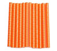Set di 12 clip per raggi di bicicletta, riflettenti, per la sicurezza del cerchione e una migliore visibilità notturna, colore: arancione