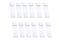 Set di 12 clip per tende verticali e veneziane, installazione senza trapano, facili da installare, 4,5 x 1,5 cm, presa sicura per accessori per il trattamento delle finestre di casa