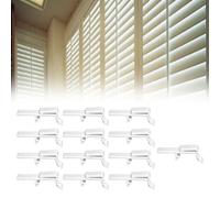 Set di 12 clip verticali per tende da casa e ufficio, per morsetti a tenuta sicura in plastica con facile installazione per finestre veneziane