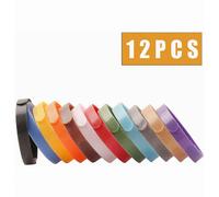 Set di 12 collari per cuccioli in 12 colori diversi, collare identificativo regolabile con nastro adesivo per cuccioli