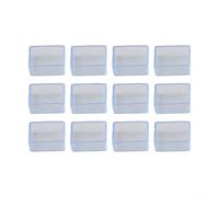 Set di 12 coprigambe rettangolari in PVC per proteggere i pavimenti e mantenere il silenzio (25 x 38 mm)