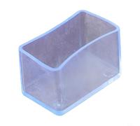 Set di 12 coprisedia rettangolari in PVC, per proteggere i pavimenti e ridurre al minimo il rumore da tavoli e sedie (30 x 50 mm)