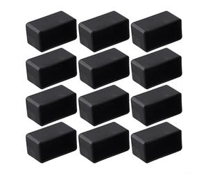 Set di 12 coprisedie per gambe dei mobili, per ridurre al minimo graffi e rumore quando si spostano le unità di seduta (25 x 50 mm)