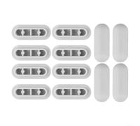 Set di 12 cuscinetti ammortizzanti per sedile WC, protezione per WC, alta resistenza, colore grigio (cuscino per sedile)