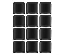 Set di 12 cuscinetti in gomma per friggitrice ad aria, resistenti al calore per proteggere il rivestimento del cestello, compatibili con la maggior parte dei vassoi per friggitrice ad aria, nero