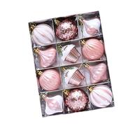 Set di 12 decorazioni per albero di Natale, palla da appendere per feste domestiche, torte, decorazioni da tavolo, ornamento natalizio