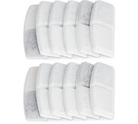 Set di 12 erogatori d'acqua a forma di conchiglie di cocco per filtro per animali domestici, ricambio per fontana per animali domestici