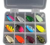 Set di 12 esche da pesca per trote, 5 g, per pesca alla trota, per acqua salata e salmone, per trote